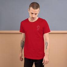 Load image into Gallery viewer, Unisex t-shirt with Single-Line Drawing - s31p057