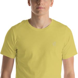 Unisex T-Shirt with Single-Line Face Drawing